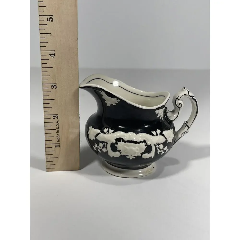 Marlborough George Jones‎ and Sons Rare Vintage Back White Creamer Made England